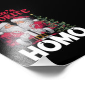 Santas Favorite Homo Gay Christmas LGBTQ Prix Fotodruck (Ecke)
