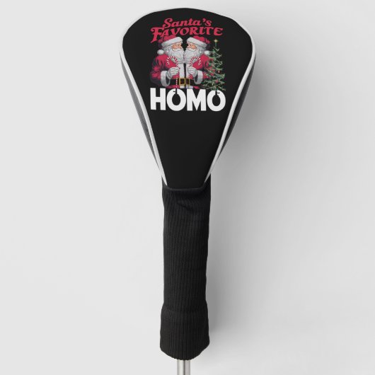 Santas Favorite Homo Gay Christmas LGBTQ Prix Golf Headcover (Vorderseite)