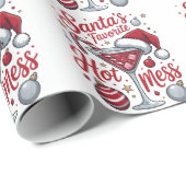Santa's favorite hot mess, christmas geschenkpapier (Rolleneckpunkt)