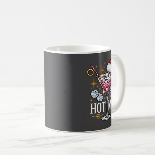 Santa's Favorite Hot Mess Long Sleeve Kaffeetasse (VorderseiteRechts)