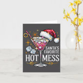 Santa's Favorite Hot Mess Long Sleeve  Karte (Gelbe Blume)