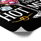 Santa's Favorite Hot Mess Long Sleeve  Poster (Ecke)