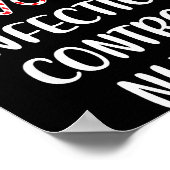 Santa's Favorite Infection Control Nurse Christmas Poster (Ecke)