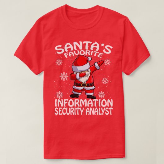 Santas Favorite Information Security Analyst Chris T-Shirt (Design vorne)