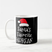 Santas Favorite Korean Christmas Funny Xmas Pajama Kaffeetasse (Links)