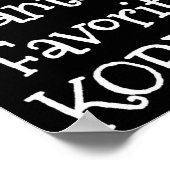 Santas Favorite Korean Christmas Funny Xmas Pajama Poster (Ecke)