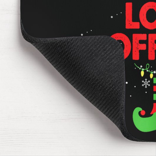 Santa's Favorite Loan Officer Funny Elf Family Xma Mousepad (Ecke)