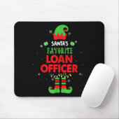 Santa's Favorite Loan Officer Funny Elf Family Xma Mousepad (Mit Mouse)