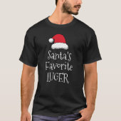 Santas Favorite Luger   Christmas   Luge   T-Shirt (Vorderseite)