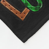 Santa's Favorite Lunch Lady Afro Messy Bun Woman C Fleecedecke (Ecke)