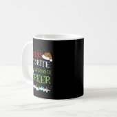 Santa's Favorite Maintenance Worker Fun Christmas  Kaffeetasse (Vorderseite Links)