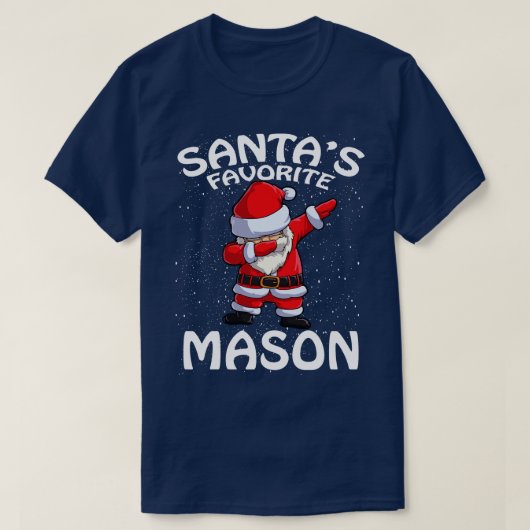Santas Favorite Mason Weihnachten T-Shirt (Design vorne)