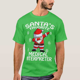 Santas Favorite Medical Interpreter Weihnachten T-Shirt