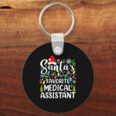 Santa's Favorite Medical Istant Funny Christmas Schlüsselanhänger (Vorderseite)