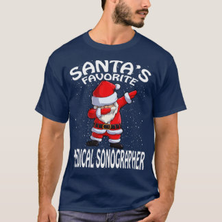 Santas Favorite Medical Sonographin Weihnachten T-Shirt