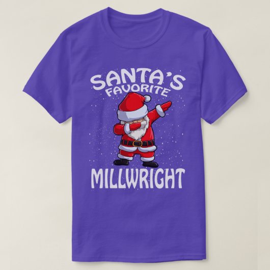 Santas Favorite Millwright Weihnachten T-Shirt (Design vorne)