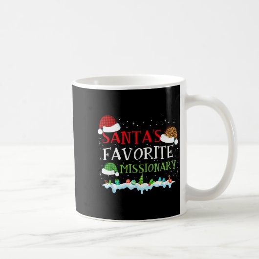 Santa's Favorite Missionary Fun Christmas Kaffeetasse (Rechts)