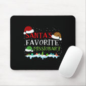 Santa's Favorite Missionary Fun Christmas  Mousepad (Mit Mouse)