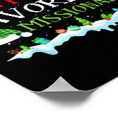 Santa's Favorite Missionary Fun Christmas  Poster (Ecke)