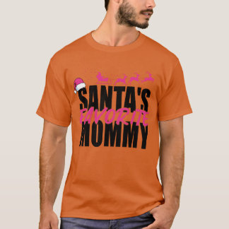 Santas Favorite Mommy Mother Mum Vintag T-Shirt