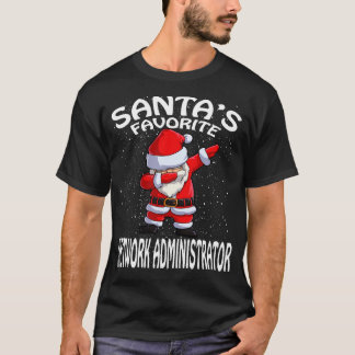 Santas Favorite Network Administrator Weihnachten T-Shirt