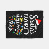 Santa's Favorite Neuro Team Christmas Neurology Nu Fleecedecke (Vorderseite (Horizontal))