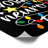 Santa's Favorite Neuro Team Christmas Neurology Nu Poster (Ecke)