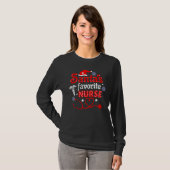 Santa's Favorite Nurse Christmas_1 T-Shirt (Vorne ganz)