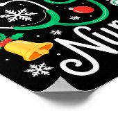 Santa's Favorite Nurse Shirt Men Women Funny Chris Poster (Ecke)