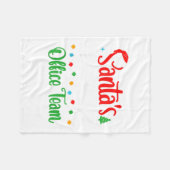Santa's Favorite Office Team Christmas Lights Sant Fleecedecke (Vorderseite (Horizontal))