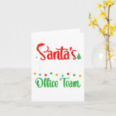 Santa's Favorite Office Team Christmas Lights Sant Karte (Gelbe Blume)