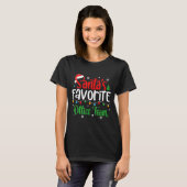 Santa's Favorite Office Team Christmas Lights Sant T-Shirt (Vorne ganz)