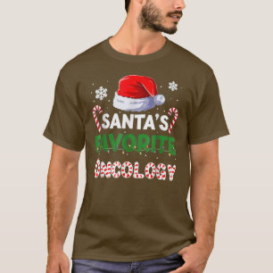 Santas Favorite Onkology Nurse Lover Weihnachtsman T-Shirt