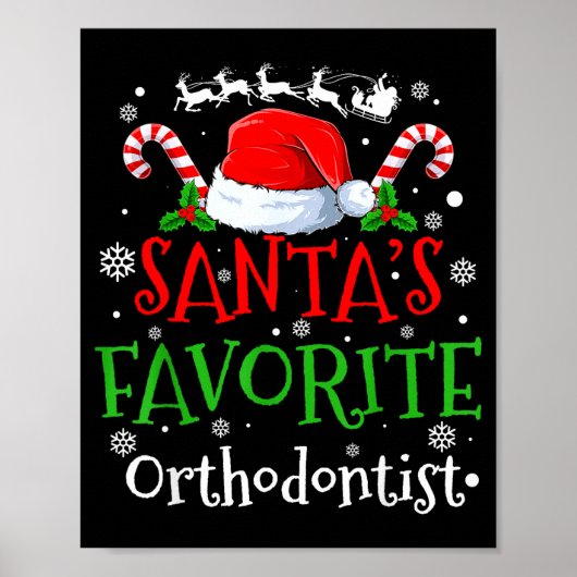 Santa's Favorite Orthodontist Christmas Party  Poster (Vorne)
