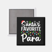 Santa's Favorite Para Funny Christmas Family Match Magnet (Vorderseite/Rückseite)