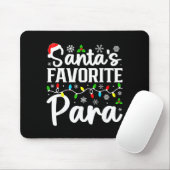 Santa's Favorite Para Funny Christmas Family Match Mousepad (Mit Mouse)