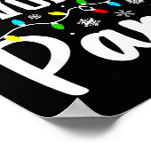 Santa's Favorite Para Funny Christmas Family Match Poster (Ecke)