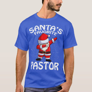 Santas Favorite Pastor Weihnachten T-Shirt