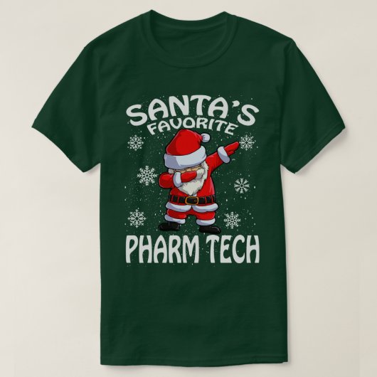 Santas Favorite Pharm Tech Weihnachten T-Shirt (Design vorne)