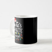 Santa's Favorite Phlebotomist Christmas Phlebotomy Kaffeetasse (Vorderseite Links)
