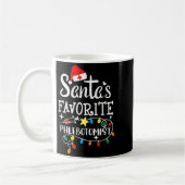 Santa's Favorite Phlebotomist Christmas Phlebotomy Kaffeetasse (Links)