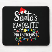 Santa's Favorite Phlebotomist Christmas Phlebotomy Mousepad (Vorne)