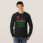 Santas Favorite Physics Teacher Chritsmas T-Shirt (Vorne ganz)