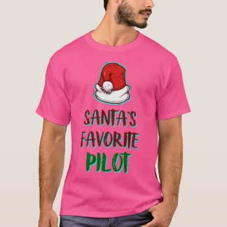 Santas Favorite Pilot Weihnachten T-Shirt