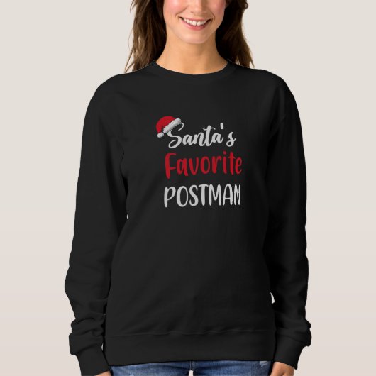 Santas Favorite Postman Christmas Pajama Xmas Sweatshirt (Vorderseite)