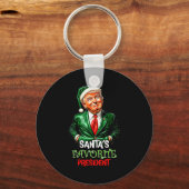 Santa's Favorite President Funny Santa Trump 2024 Schlüsselanhänger (Vorderseite)