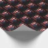 Santa's Favorite President Funny Trump Christmas Geschenkpapier (Ecke)
