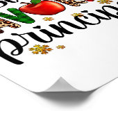 Santa's Favorite Principal Christmas Kids Boys Gir Poster (Ecke)