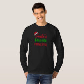 Santas Favorite Principal Funny  Christmas T-Shirt (Vorne ganz)