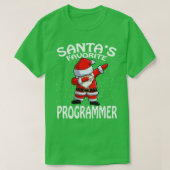 Santas Favorite Programmer Weihnachten T-Shirt (Design vorne)